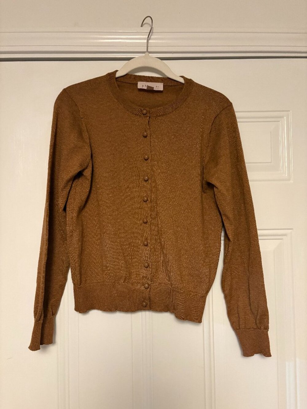 Philosophy Republic Clothing Camel Brown Button Front Cardigan Size M